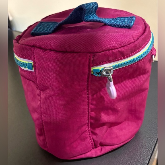 Kipling Pink Cosmetic Bag with Blue Accents - Picture 2 of 4